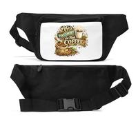 Life's Too Short for Bad Coffee - Riñonera unisex, color negro