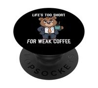 Life'S Too Short For Weak Coffee PopSockets PopGrip Adhesivo