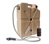 LifeSaver® Jerrycan Starter Pack | 20,000 litre Water Purifier with Shower Attachment and Spare Carbon Filters | Camping, Overlanding, Vanlife, Caravanning & Prepping (Tan)