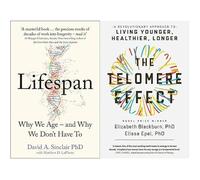 Lifespan Dr David A. Sinclair, The Telomere Effect 2 Books Collection Set