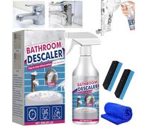 Lifesparking Stubborn Stains Cleaner, Bathroom Descaler Foam Cleaner Spray, Shower & Bathroom Cleaners Spray, All-Purpose Rinse Cleaning Supplies for Bathrooms Shower Tub (1PC)