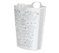 LifeStory SP Berner - Cesto Colada | Cubo de Almacenamiento para el Hogar - 58 l de Capacidad, Diseño Clothes