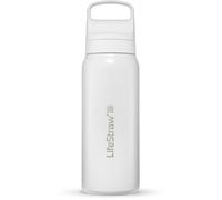 LifeStraw Go 2.0 Stainless Steel Water Filter Bottle, botella de filtro de agua, blanco 700ml WHITE