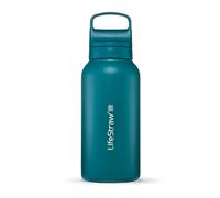 LifeStraw Go Series - Botella de acero inoxidable con filtro de agua, Filtra bacterias, parasitos y microplasticos 1L