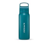 LifeStraw Go Series - Botella de acero inoxidable con filtro de agua, Filtra bacterias, parasitos y microplasticos 700 ml