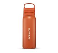 LifeStraw Go Series - Botella de acero inoxidable con filtro de agua, Filtra bacterias, parasitos y microplasticos 700 ml