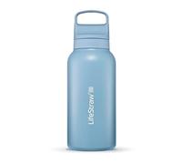 LifeStraw Go Series - Botella de acero inoxidable con filtro de agua, Filtra bacterias, parasitos y microplasticos 1L