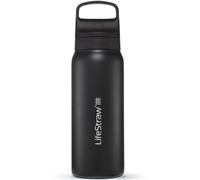 LIFESTRAW Go Series Stainless Steel Filter Bottle 650ml - Unisex - Negro - talla única- modelo 2025