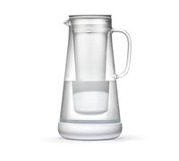 LifeStraw Home Jarra de cristal y base de silicona 7 tazas, color blanco