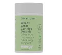 Lifestream Wheatgrass Powder Certified Organic Alkalising Green Superfood High in Vitamins Minerals and Chlorophyll for Detox and Energy Support Vegan 100 g