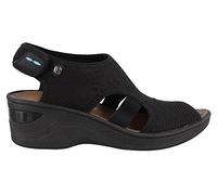 LifeStride BZees Sandalia Dream para mujer, Malla Negro, 38.5 EU