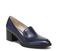 LifeStride Devyn Block Heel Loafer, Mocasín Mujer, Navy, 39 EU Ancho