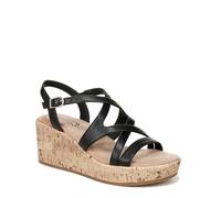 LifeStride Sandalias de cuña con plataforma Bailey Strappy para mujer, Negro -, 42 EU