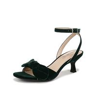 LifeStride Sandalias de tiras Nola, Terciopelo Evergreen, 8 Wide