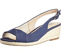 LifeStride Socialite Sandalias de cuña de alpargata para mujer, marino, 39 EU