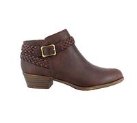 LifeStride Women's Adriana Ankle Bootie, Brown, 7 UK Wide