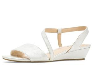 LifeStride Women's Yasmine Wedge Sandal, Silver 1, 6.5 Wide