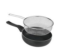 Lifestyle 034081 Sartén freidora, cubierta antiadherente, Acero Inoxidable