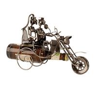 Lifestyle & More Portabotellas portabotellas Moto con par Fabricado en Metal para Botella de Cerveza 0,33 Altura 21 cm Ancho 26 cm