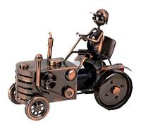 Lifestyle & More Soporte para Botellas de Vino Moderno portabotellas Tractor de Metal Color Cobre Altura 25 cm Largo 29 cm