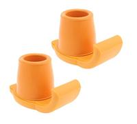 Lifeswonderful - 2x Esquís Deslizantes de Plastico para Andadores Zimmer (Naranja, 25mm)