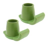 Lifeswonderful - 2x Esquís Deslizantes de Plastico para Andadores Zimmer (Verde, 25mm)