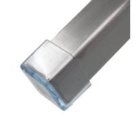 Lifeswonderful - Tapones Virolas Puntas De Goma Cuadradas Transparentes - 30mm - para Sillas Mesas y Muebles (4)