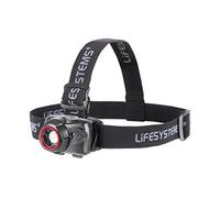 Lifesystems Intensity 500 Lumen Pro Linterna de cabeza, recargable o batería AAA, ideal para camping, pesca, ciclismo
