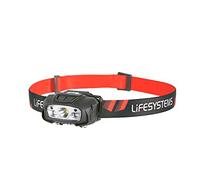 Lifesystems Linterna frontal LED recargable de intensidad de 220 lúmenes, resistente al agua, con ángulo de haz ajustable