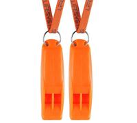 Lifesystems Silbato de Emergencia Safety con cordón Actividades al Aire Libre, montañismo, Deportes náuticos y señalización (Paquete de 2)