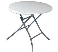 LIFETIME 80423 - Mesa plegable multiusos resistente, Blanco, 84 x 73,5 cm, Pequeña, UV100