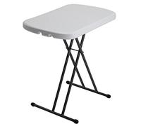 LIFETIME 92101 - Mesa auxiliar plegable ajustable en altura 66x46x61-71 cm