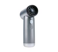 Lifetime Air Ventilador de alta velocidad - Ventilador de mano portátil de 3 velocidades - Mini Ventilador USB-C Recargable - Potente flujo de aire para la carretera - 13 x 4 x 9 cm - Gris