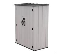 Lifetime armario exterior vertical 1.350 l rough cut™ con estantes y colgadores 74 cm