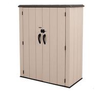 Lifetime armario exterior vertical 1.500 l rough cut™ con estantes 143 cm