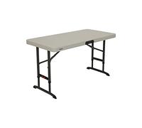 Lifetime Mesa Plegable Rectangular Ajustable (Beige) 122 cm Nesting / 4 Personas Ref. 80823, 122x61cm