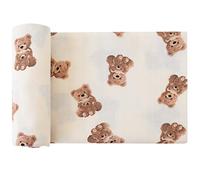 LifeTree Mantas Muselina Bebé, Súper Suave Mantas Envolventes de Muselina, Bambú Algodón Manta Verano Bebe 120x120 cm, Pack de 1