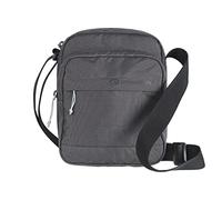 Lifeventure Bolso Bandolera con Protección RFiD, Bolso Estilo Mensajero de Viaje, Material Reciclable, Gris