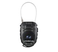 Lifeventure Candado de Cable para Equipaje con Grillete de Cable de Acero Retráctil de 90 cm, Combinación de Código de 4 Dígitos para Maletas, Bicicletas, Esquís, Snowboard, Cochecitos y Cochecitos