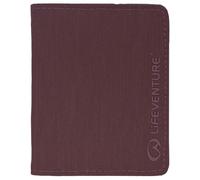 Lifeventure Cartera Triple con Protección RFID, Cartera Triple con Cremallera para Viajes, Material Reciclable, Ciruela
