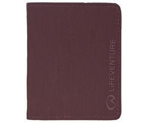 Lifeventure Cartera Triple con Protección RFID, Cartera Triple con Cremallera para Viajes, Material Reciclable, Ciruela