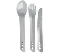 Lifeventure Ellipse Juego de Cubiertos, unisex, gris claro Onesize Grey