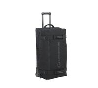 Lifeventure Expedition Clamshell - Bolsa con Ruedas (110 L), Black, Maleta Grande Plegable de Fondo Duro con Ruedas enrollables Suaves