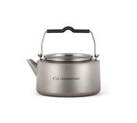 Lifeventure Hervidor de agua superligero de titanio de 1 litro con asas plegables, boquilla fácil de verter y tapa ventilada