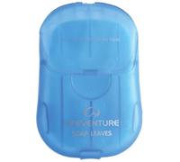 Lifeventure Jabón de Viaje Hojas de Lavado x50 Copos de Jabón de Papel Espumoso para el Hogar, Viajes, Camping, Senderismo y Actividades al Aire Libre