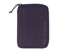 Lifeventure Mini Billetera de Viaje con Protección RFID, Billetera Plegable con Cremallera y Soporte para Pasaporte para Viajes, Material Reciclable, Azul Marino
