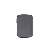 Lifeventure Mini Billetera de Viaje con Protección RFID, Billetera Plegable con Cremallera y Soporte para Pasaporte para Viajes, Material Reciclable, Gris