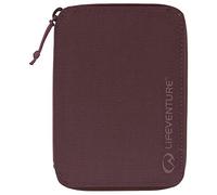Lifeventure Mini Cartera de Viaje con Protección RFID, Cartera Plegable con Cremallera y Soporte para Pasaporte para Viajes, Material Reciclable, Ciruela