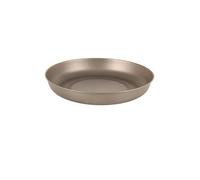 Placa de titanio Lifeventure con lados elevados: placa ultraligera ideal para acampar o viajar