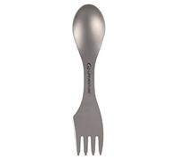 Lifeventure Spork de titanio superligero con filo dentado y bolsa de almacenamiento: ideal para acampar o viajar